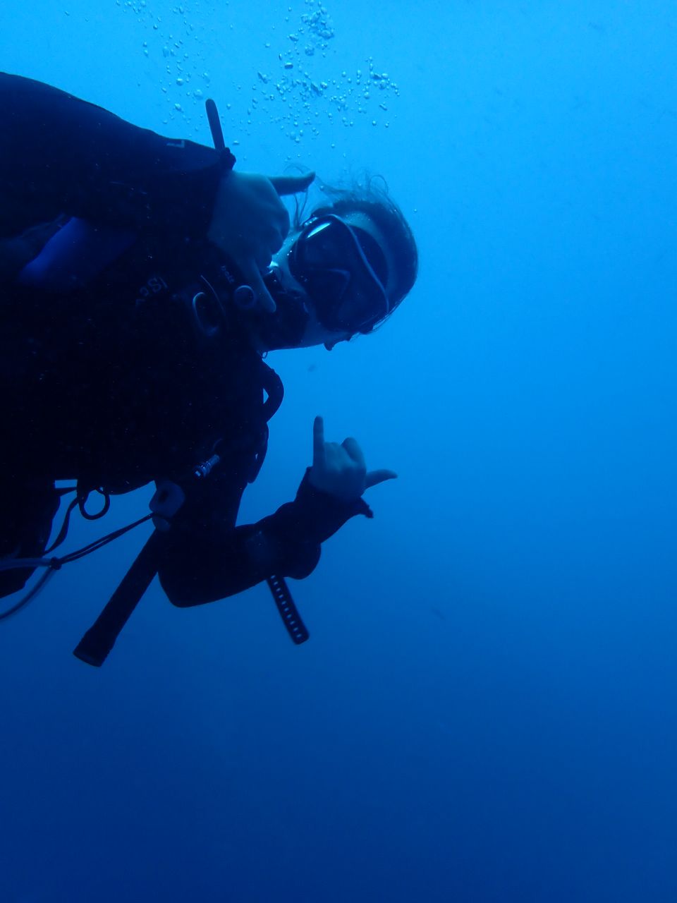 Taucher unter Wasser