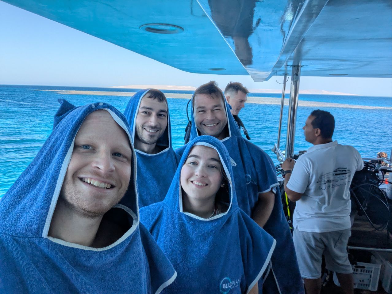 Team nach dem Tauchen